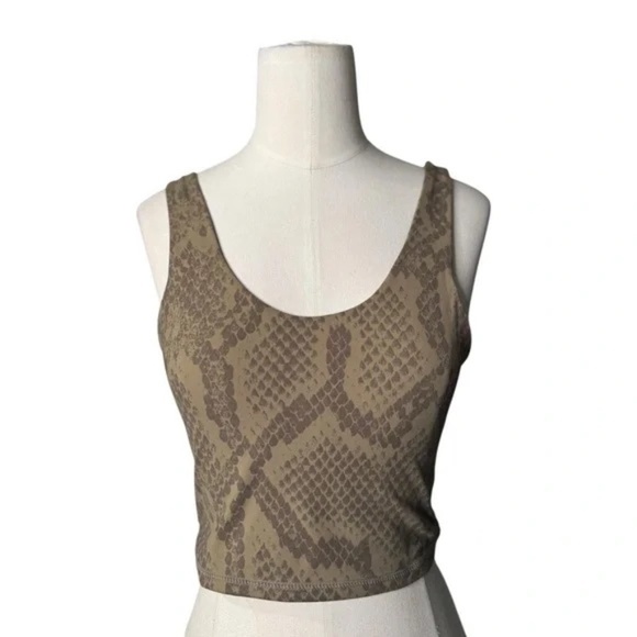 Varley - Lets Go Walker Bra Khaki Snake in S - Picture 6 of 7